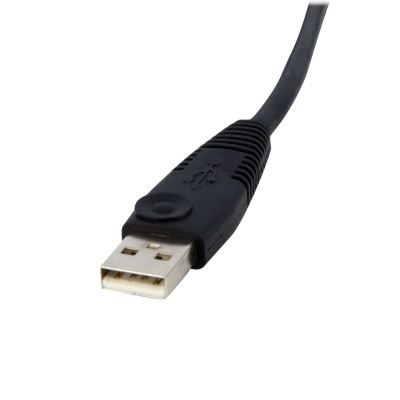 StarTech.com DVID4N1USB6 toetsenbord-video-muis (kvm) kabel Zwart 1,8 m