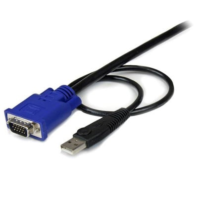 StarTech.com SVECONUS15 toetsenbord-video-muis (kvm) kabel Zwart 4,6 m