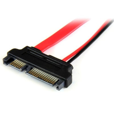 StarTech.com SLSATAADAP6 SATA-kabel 0,1524 m Slimline SATA 13 pin SATA 7+15 pin Rood