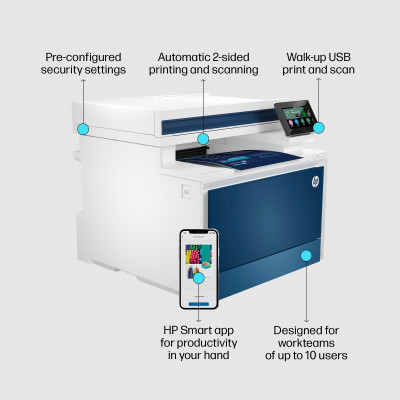 HP Color LaserJet Pro MFP 4302fdw Printer Laser A4 600 x 600 DPI 33 ppm Wifi