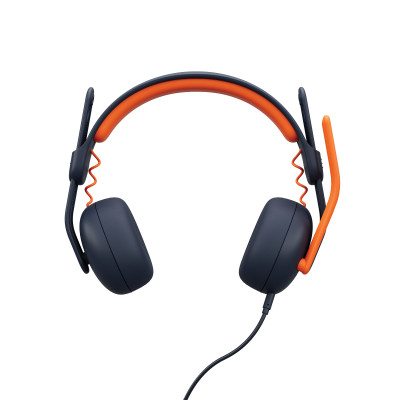 Logitech Zone Learn Headset Bedraad Hoofdband Onderwijs Blauw, Oranje