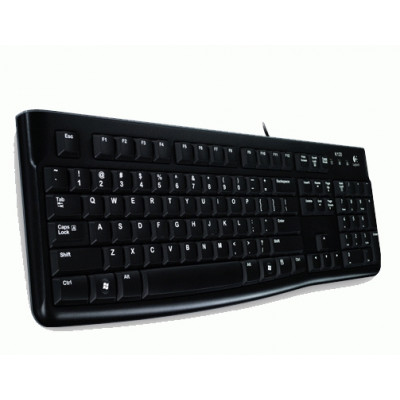 Logitech K120 Corded Keyboard clavier USB QWERTY Nordique Noir
