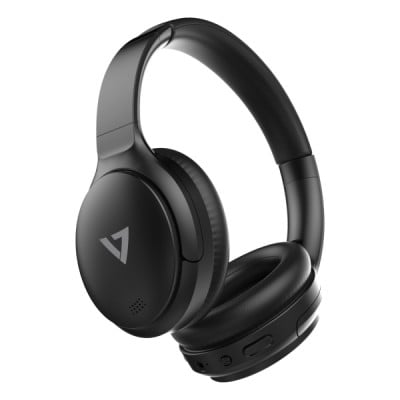 V7 HB800ANC hoofdtelefoon/headset Draadloos Hoofdband Oproepen/muziek USB Type-C Bluetooth Zwart
