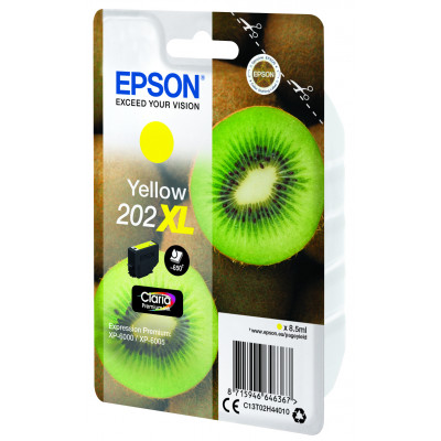Epson Kiwi 202XL inktcartridge 1 stuk(s) Origineel Hoog (XL) rendement Geel