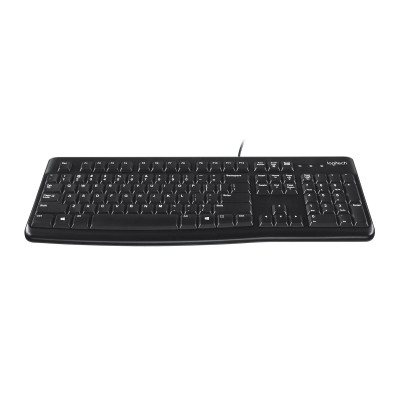 Logitech K120 Corded Keyboard toetsenbord Inclusief muis USB AZERTY Frans Zwart