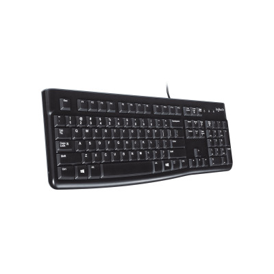 Logitech K120 Corded Keyboard clavier USB QWERTY Espagnole Noir