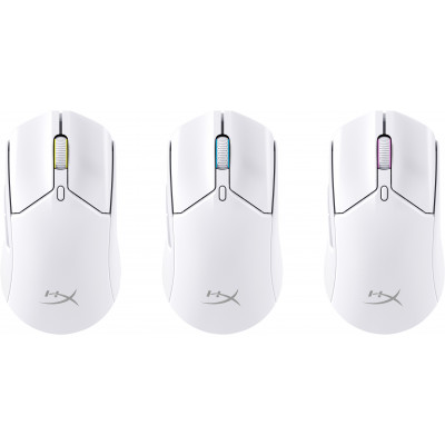 HyperX Pulsefire Haste 2 - Wireless Gaming Mouse (White) muis Ambidextrous RF-draadloos + Bluetooth 26000 DPI
