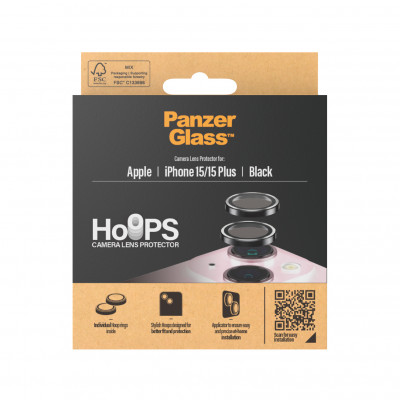 Panzerglass Hoops Rings Apple iPhone 15/15Plus - Black