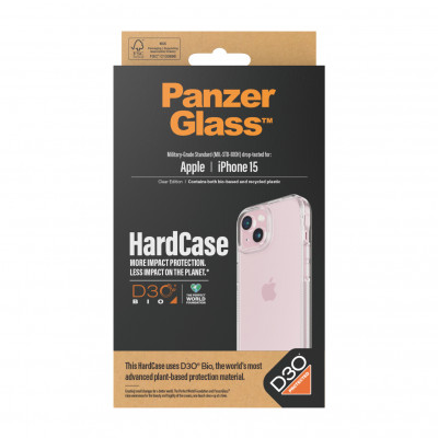 PanzerGlass HardCase with D3O iPhone 2023 6.1 mobile phone case Cover Transparent