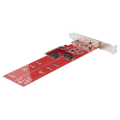 StarTech.com DUAL-M2-PCIE-CARD-B interfacekaart/-adapter Intern