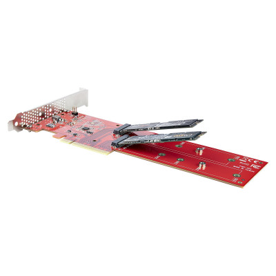 StarTech.com DUAL-M2-PCIE-CARD-B interfacekaart/-adapter Intern
