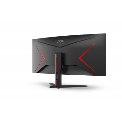 AOC G2 CU34G2XE/BK écran plat de PC 86,4 cm (34") 3440 x 1440 pixels Noir, Rouge