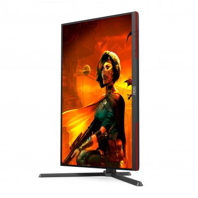 AOC G3 U27G3X écran plat de PC 68,6 cm (27") 3840 x 2160 pixels 4K Ultra HD LED Noir, Rouge