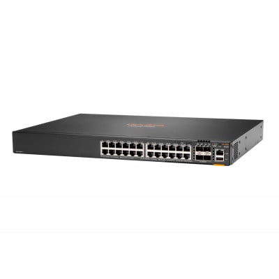 Hewlett Packard Enterprise Aruba 6200F 24G Class4 PoE 4SFP+ 370W Managed L3 Gigabit Ethernet (10/100/1000) Power over Ethernet (PoE) 1U Zwart