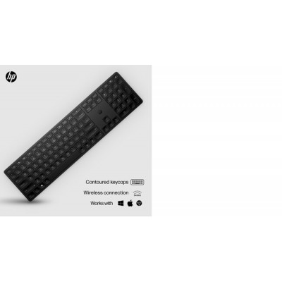 HP 450 Programmable Wireless Keyboard toetsenbord RF draadloos + USB Zwart