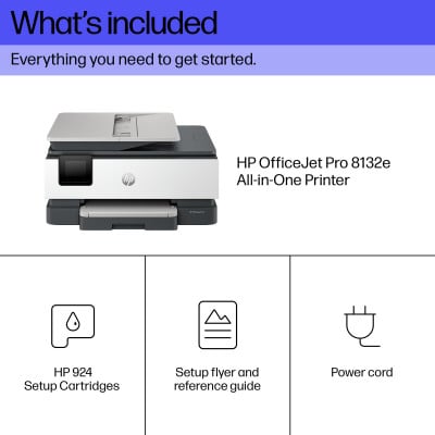 HP OfficeJet Pro 8132e All-in-One Printer Thermal inkjet A4 4800 x 1200 DPI 20 ppm Wi-Fi