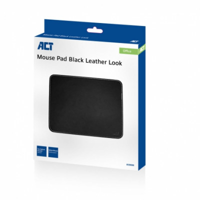 Act Mouse Pad Blk leather look