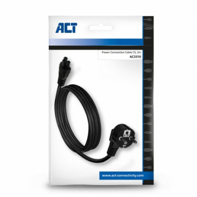 Act 230V Connection Cable CEE7&#47;7male C5 2.0m