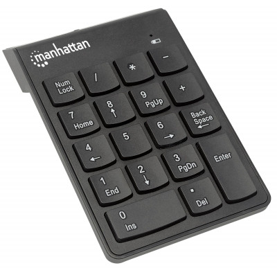 Manhattan Numeric Wireless Keypad, USB, 18 full-size keys