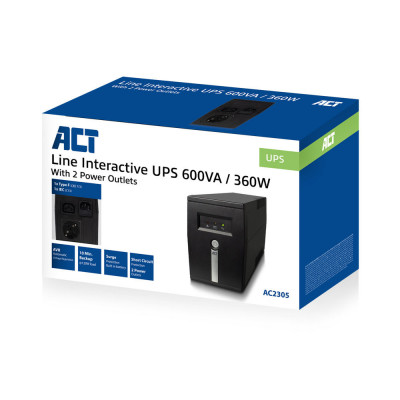 Act UPS 600VA Line Interactive with AVR 1 x