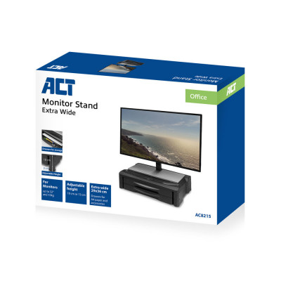 Act Monitor riser with 2 x drawer wide mode
