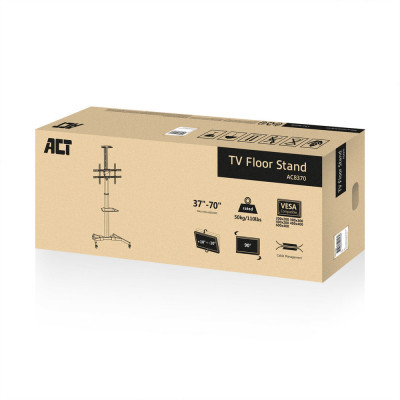 Act TV floor stand with shelf and camera
