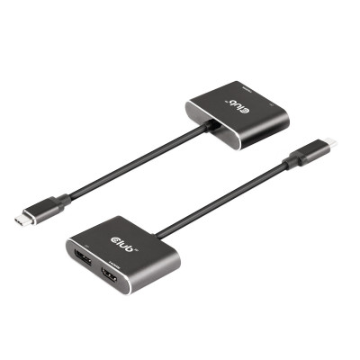 Club 3D USB TYPE C 3.2 GEN 1 MULTISTREAM TRANSPORT HUB TO DP + HDMI DUAL MONITOR 4K60HZ
