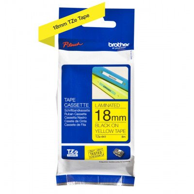 BROTHER SUPPLIES Tape&#47;18mm black on yellow f P-Touch TZE