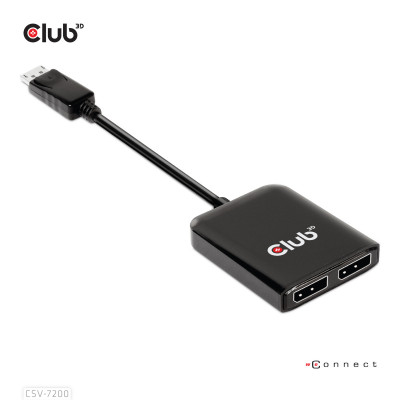 Club 3D DP 1.4 TO 2 DISPLAYPORT 1.4 SUPPORTS UPTO 2 4K60HZ - USB POWERED