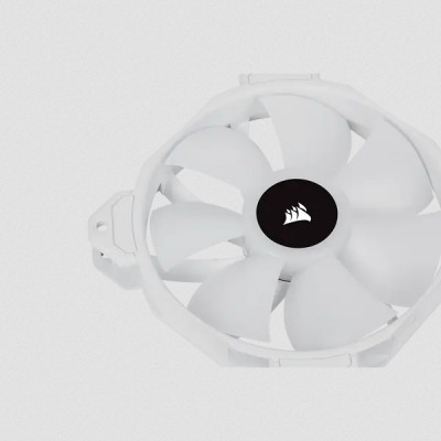Corsair SP Series  White SP120 RGB ELITE  120mmRGB LED Fan with AirGuide  Single Pack