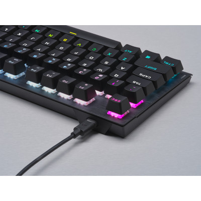 Corsair K60 PRO TKL RGB Optical-Mechanical Gaming Keyboard Backlit RGB LED OPX Black (CH-911D01A-BE)
