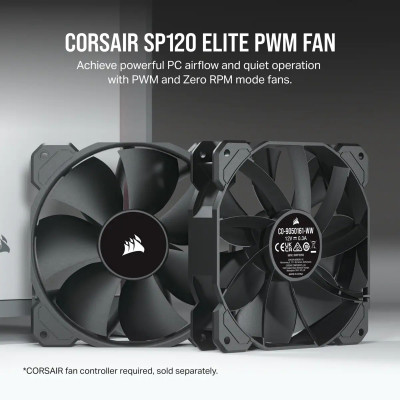Corsair CORSAIR SP ELITE Series SP120 ELITE 120mm Case Fan with AirGuide Single Pack