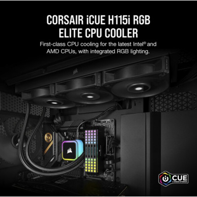 Corsair iCUE H115i ELITE RGB Liquid CPU Cooler