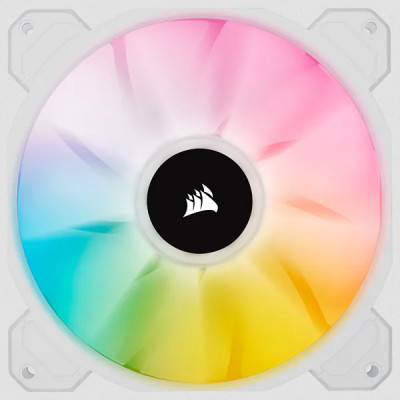 Corsair SP Series  White SP140 RGB ELITE  140mmRGB LED Fan with AirGuide  Single Pack