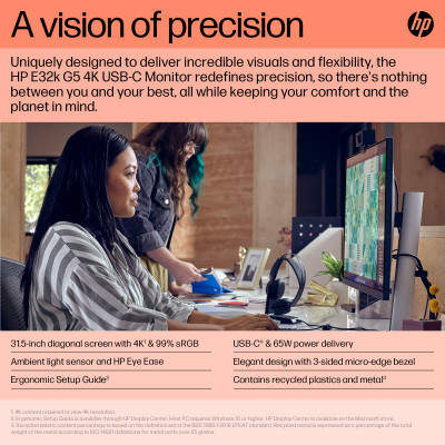 HP E32k G5 USB-C 4K Monitor
