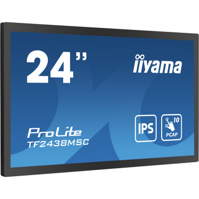 IIYAMA 24"W LCD Bonded Projective Capacitive 10-Points Touch Full HD Bezel Free IPS / Open Frame