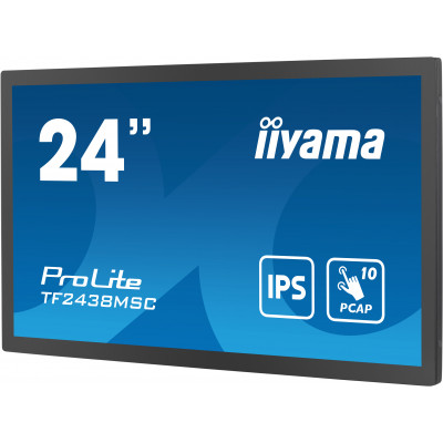 IIYAMA 24"W LCD Bonded Projective Capacitive 10-Points Touch Full HD Bezel Free IPS / Open Frame