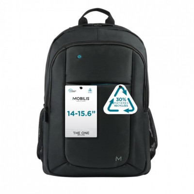 Mobilis TheOne Backpack 14-15.6i Blue zip - 30%RECYCLED