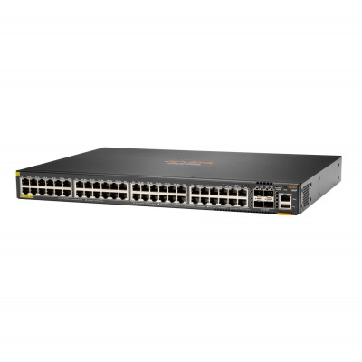Hewlett Packard Enterprise Aruba 6200F 48G Class4 PoE 4SFP+ 370W Managed L3 Gigabit Ethernet (10/100/1000) Power over Ethernet (PoE) 1U Zwart