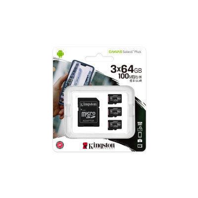 Kingston Technology Canvas Select Plus 64 GB MicroSDXC UHS-I Klasse 10