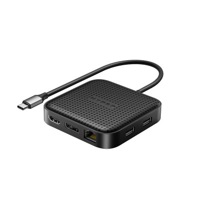 HYPER HD583-GL station d'accueil USB 3.2 Gen 1 (3.1 Gen 1) Type-C Noir