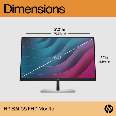 HP E24 G5 FHD No Stand Monitor
