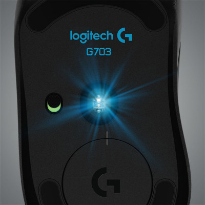 Logitech G G703 Lightspeed muis Rechtshandig RF Draadloos Optisch 25600 DPI