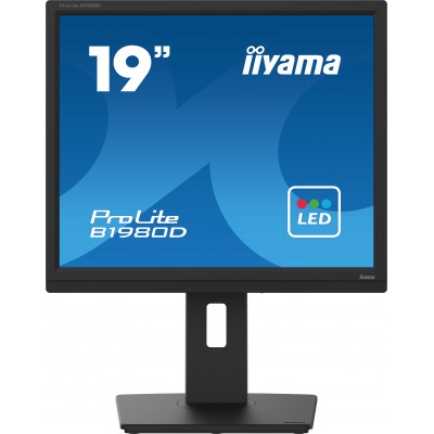 19" LCD, 1280 x 1024, TN Panel, LED Bl., Pivot, Height Adjust, VGA, DVI-D, 250 cd/m², 12.000.000:1 ACR, 5ms