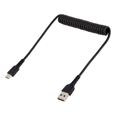 StarTech 20in USB A to C Charging Cable Coiled