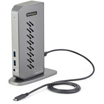 StarTech Hybrid USB-C USB-A Dock - Dual HDMI&#47;DP