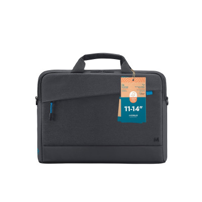 Mobilis Trendy Briefcase 11-14i Black - 35% RECYCLED