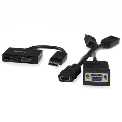 StarTech Travel A&#47;V adapter: DisplayPort to HDMI or VGA