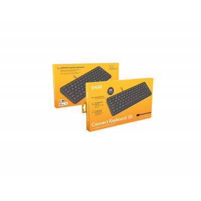 ZAGG Connect Keyboard 12L toetsenbord Lightning QWERTY Engels Zwart