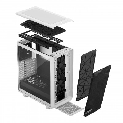 Fractal Design CAS Meshify 2 Compact White TG ClearTint
